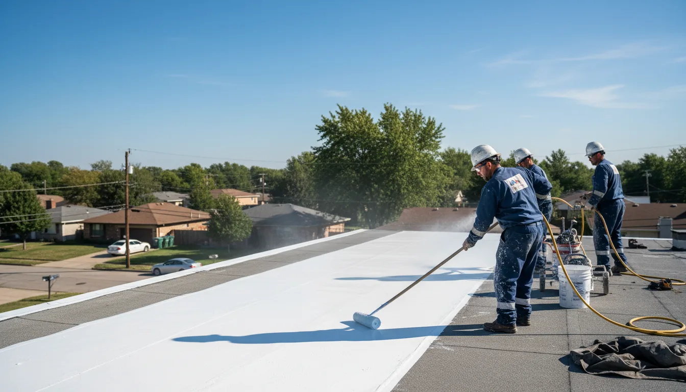 Commercial roof coating in Middletown, MO near me